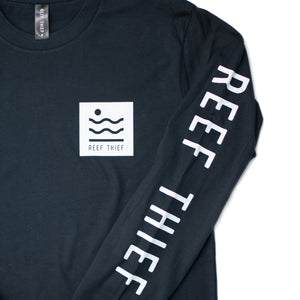 Reef Thief Logo Long Sleeve Tee - Navy